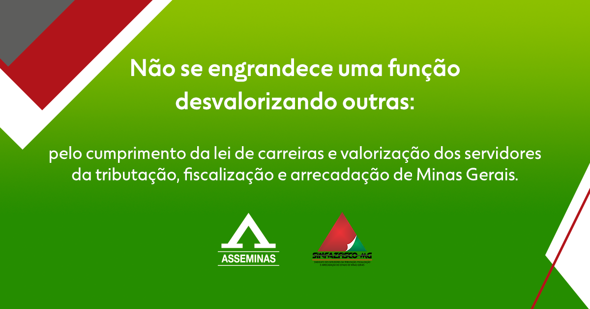 Evolução da atribuição de Finanças e o respectivo cargo na Administração Tributária de Minas Gerais